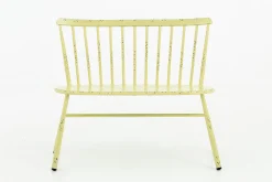 Flamant Claire, Banc De Jardin, Jaune Retro New
