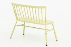 Flamant Claire, Banc De Jardin, Jaune Retro New