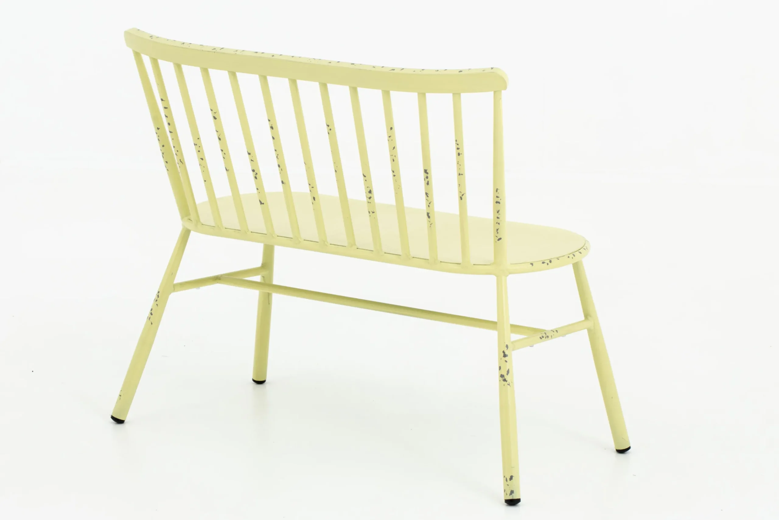 Flamant Claire, Banc De Jardin, Jaune Retro New