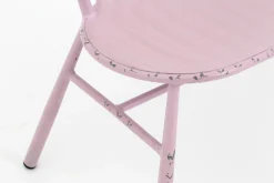 Flamant Claire, Banc De Jardin, Rose Retro New