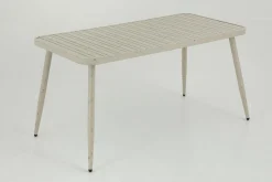 Flamant Claire, Table De Jardin, 150X75, Blanc Retro Hot
