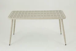 Flamant Claire, Table De Jardin, 150X75, Blanc Retro Hot