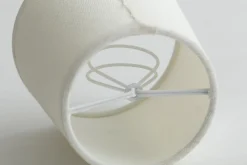 Flamant Clips, Abat-Jour, Blanc Casse, Cylindre, 10 Cm