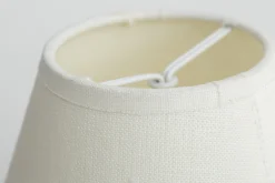 Flamant Clips, Abat-Jour, Blanc Casse, Conique, 14 Cm Outlet