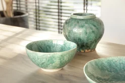 Flamant Cresta, Assiette De Service, Ceramique, Turquoise, Ovale