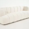 Flamant Dallas, Canape, Blanc, Boucle, 3 Places Clearance