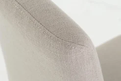 Flamant Dalya, Chaise, Bouleau, Lin Blanc Casse Discount