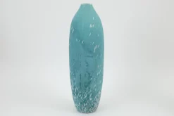 Flamant Dego, Vase, Verre, Turquoise, L