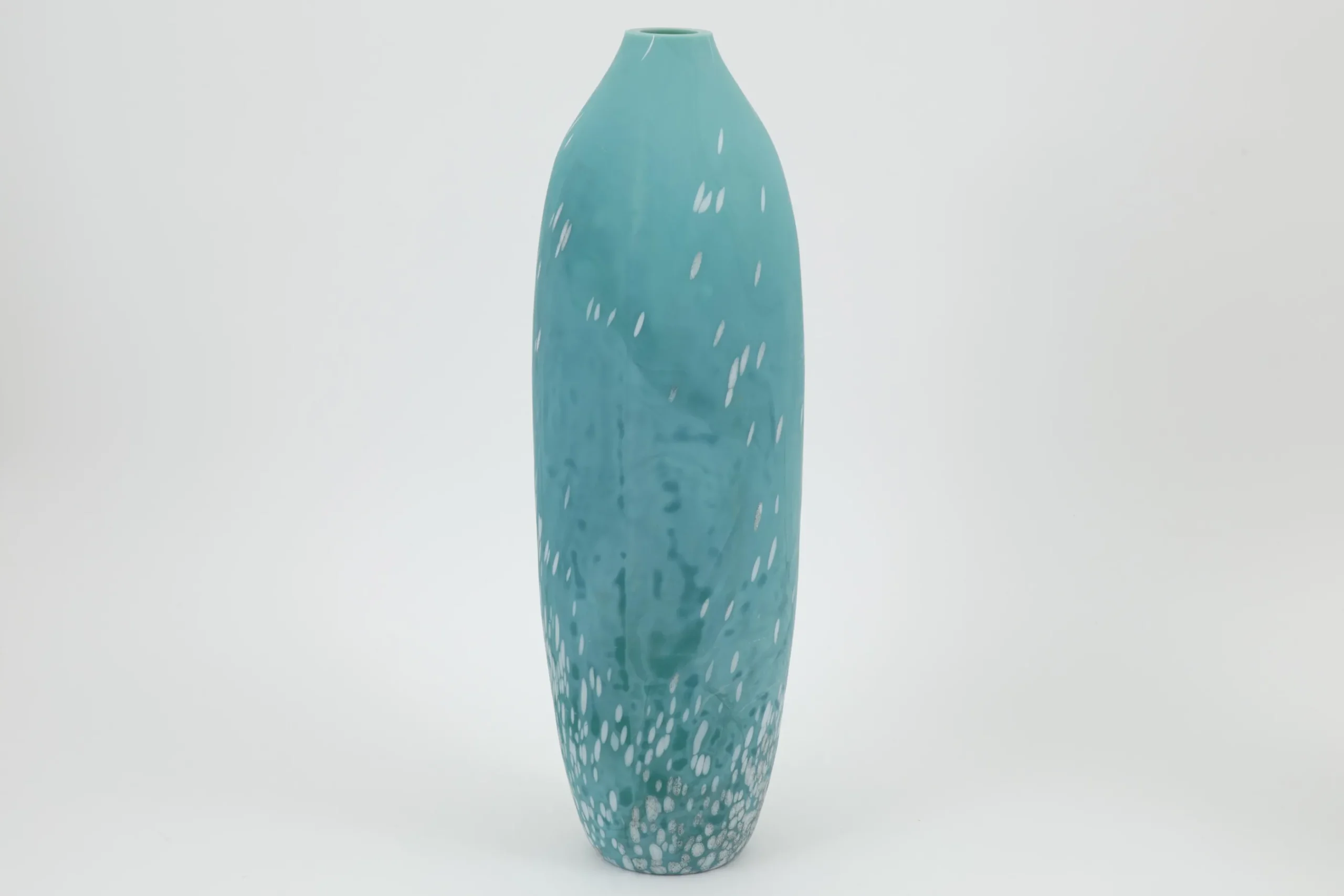 Flamant Dego, Vase, Verre, Turquoise, L