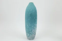 Flamant Dego, Vase, Verre, Turquoise, L