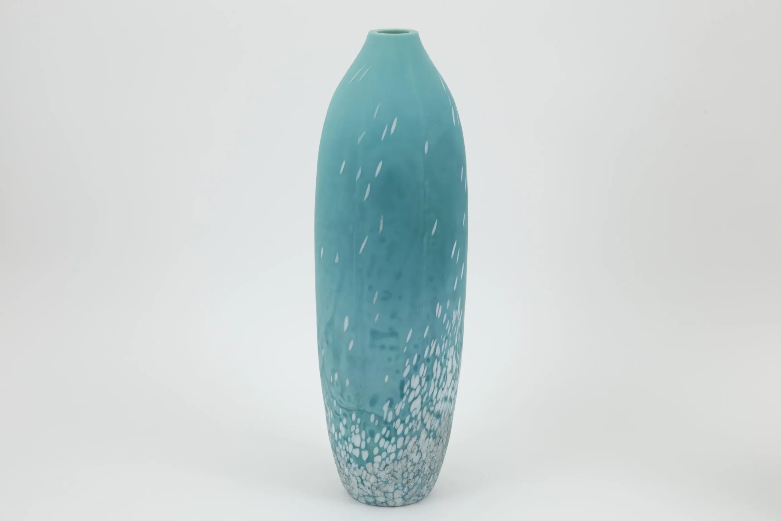 Flamant Dego, Vase, Verre, Turquoise, L