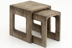 Flamant Dineen, Table D'Appoint, Bois, Marron, L Clearance
