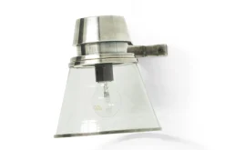 Flamant Edwardo, Applique, Laiton, Argent Antique New