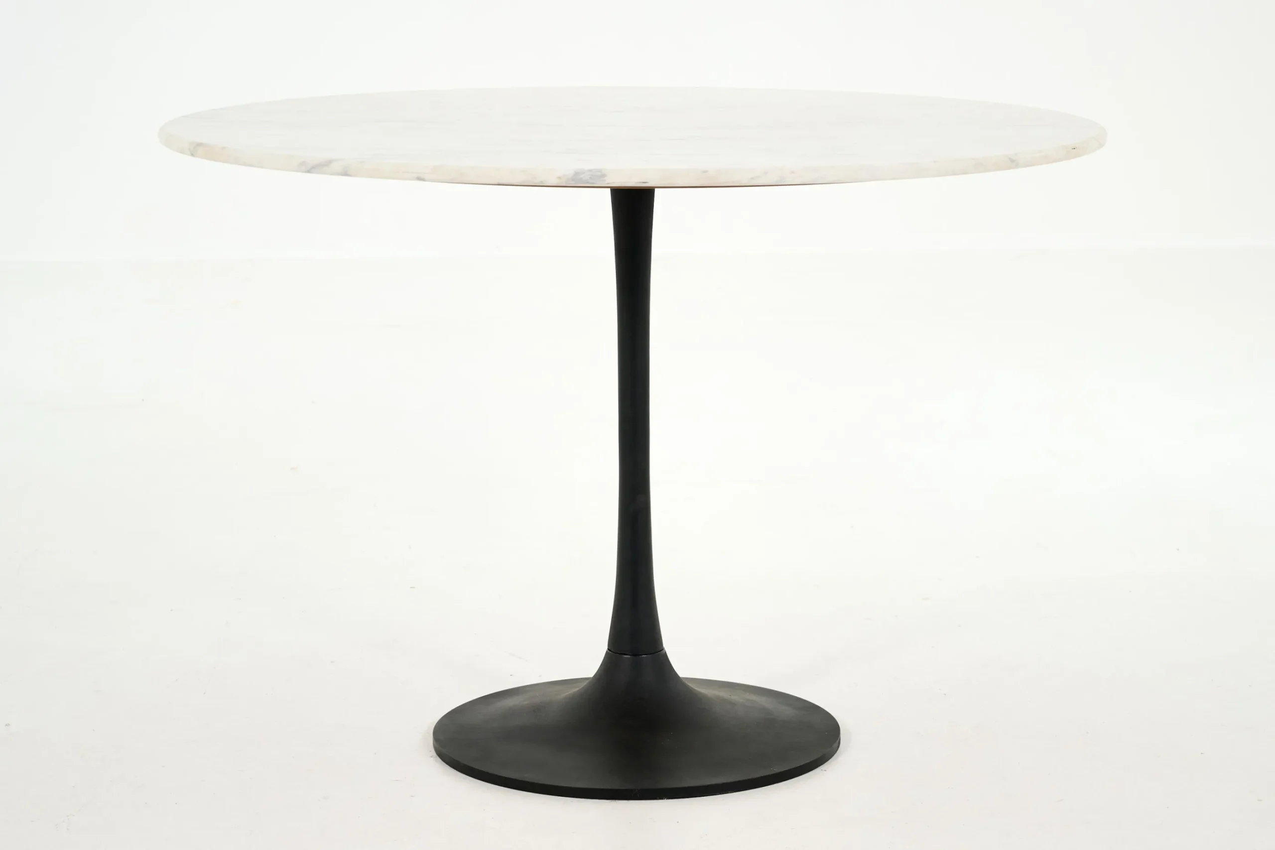 Flamant Fano, Table A Manger, Ronde, Marbre Blanc Clearance