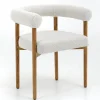 Flamant Fantaisie, Fauteuil, Tissu, Blanc