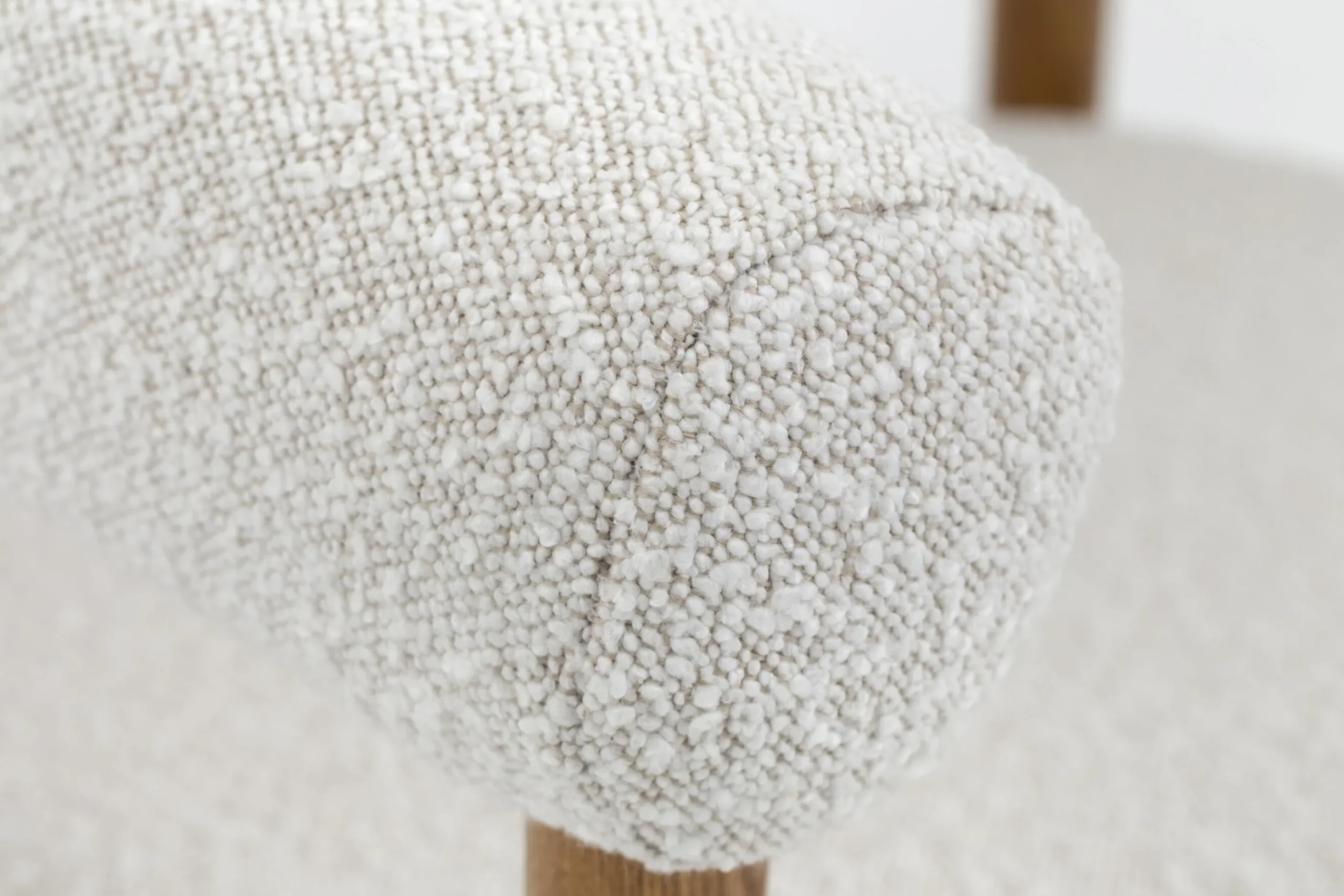 Flamant Fantaisie, Fauteuil, Tissu, Blanc