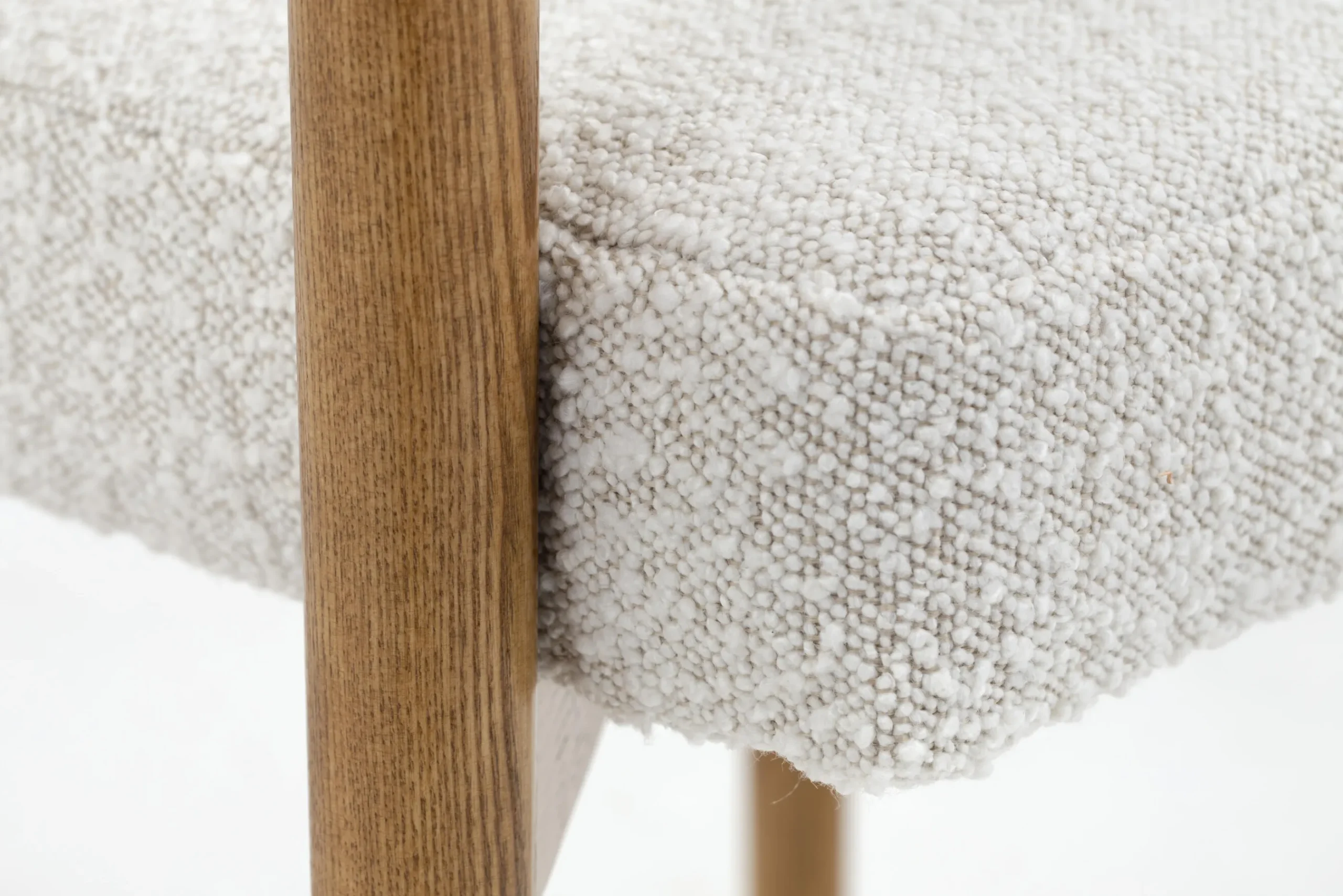 Flamant Fantaisie, Fauteuil, Tissu, Blanc