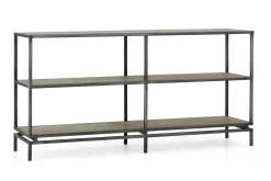 Flamant Farra, Table Console, Chene Patine Et Fer Best