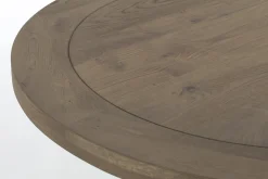 Flamant Forino, Table A Manger, Chene Patine, Ronde, 110 Cm Best