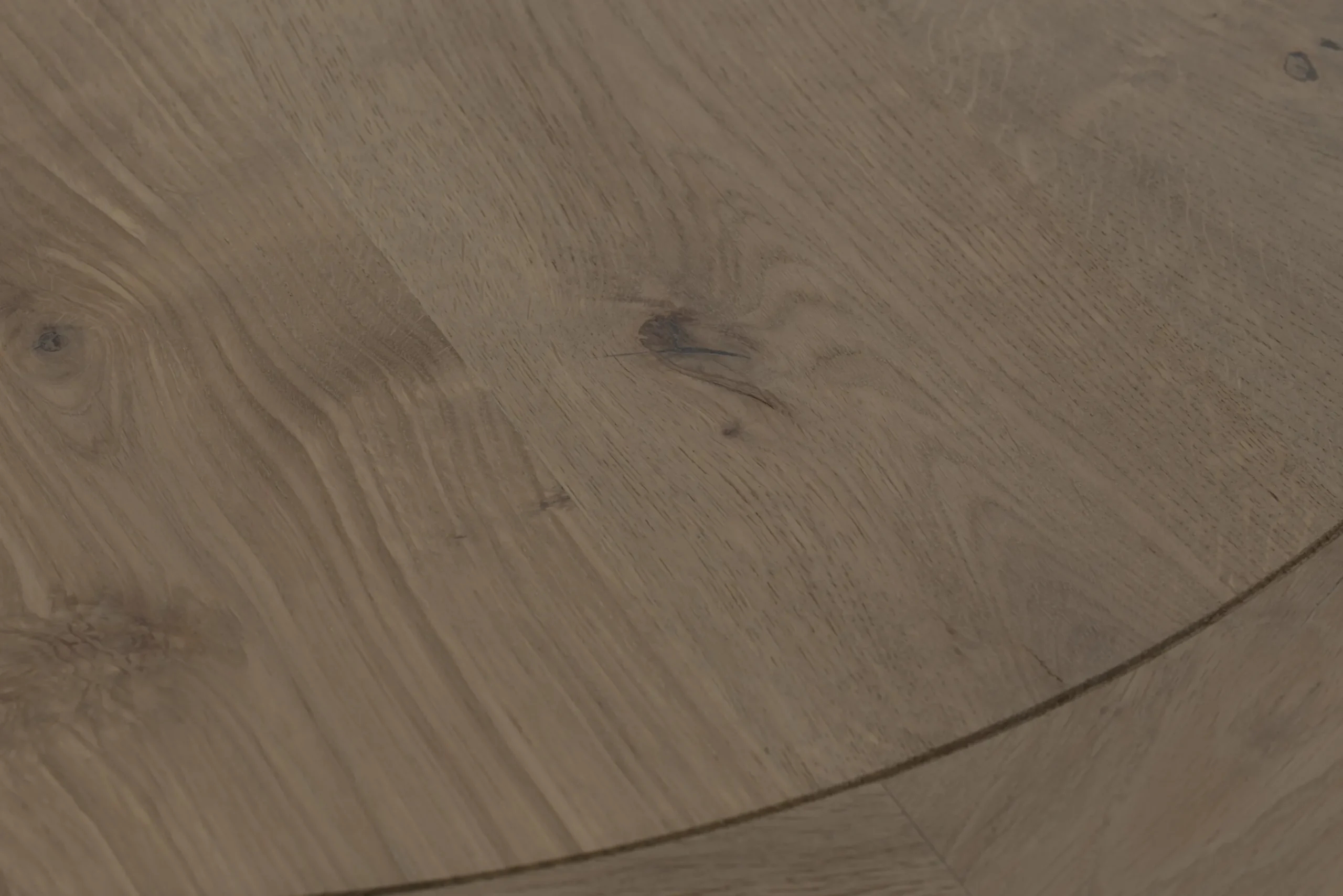 Flamant Forino, Table A Manger, Chene Patine, Ronde, 110 Cm Best