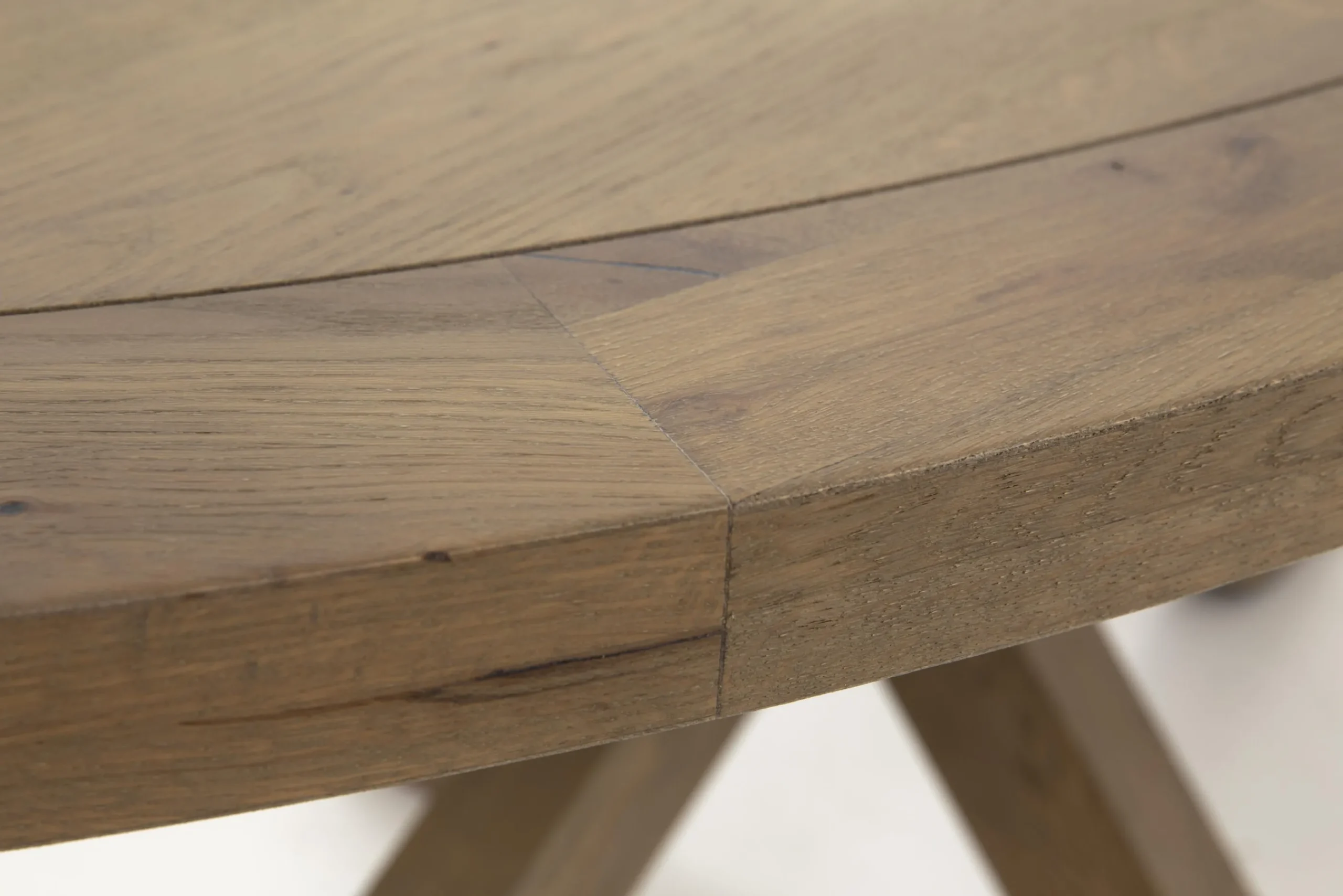 Flamant Forino, Table A Manger, Chene Patine, 210 Cm, Modele 2 Hot