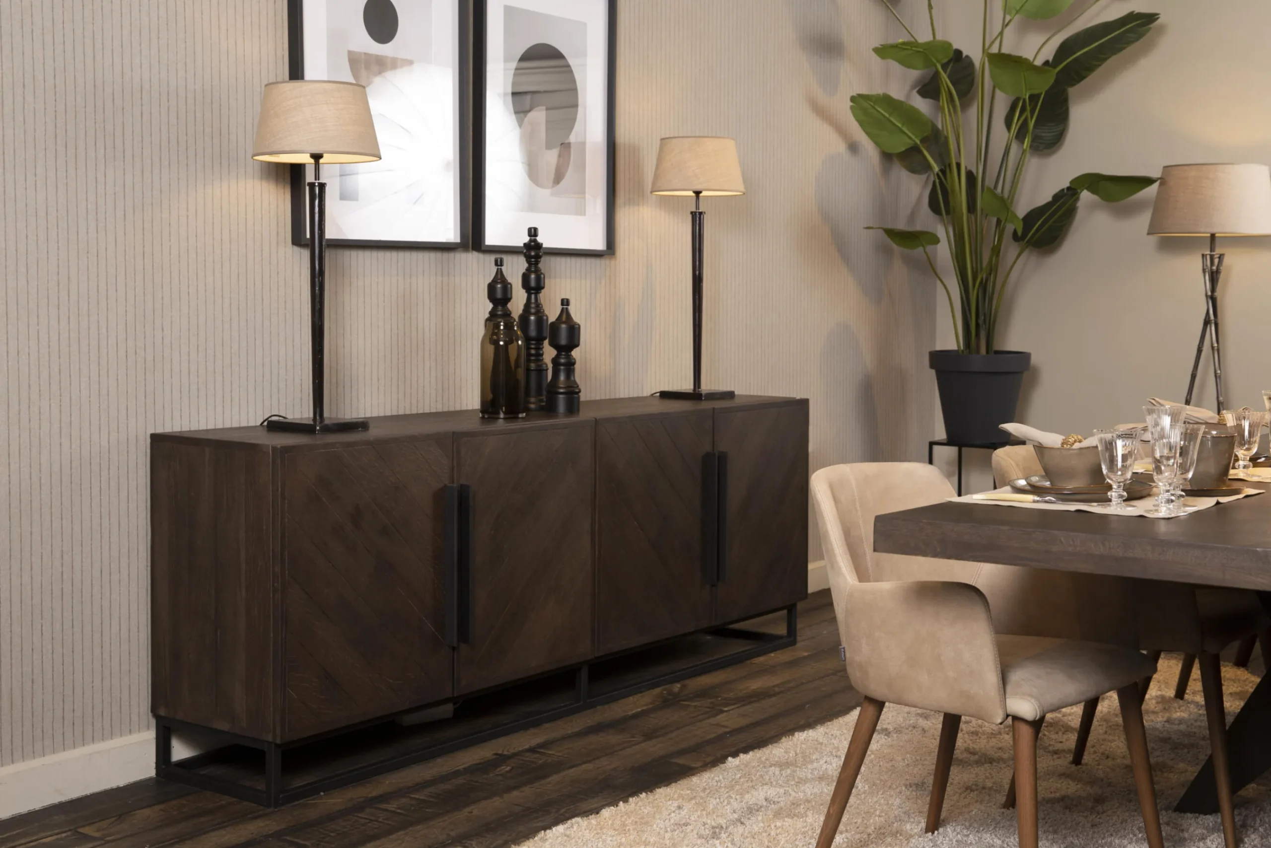 Flamant Formes, Art Mural, Modele 1 Clearance