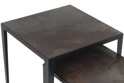 Flamant Georgion, Table D'Appoint, Carree, Set De 2 Hot