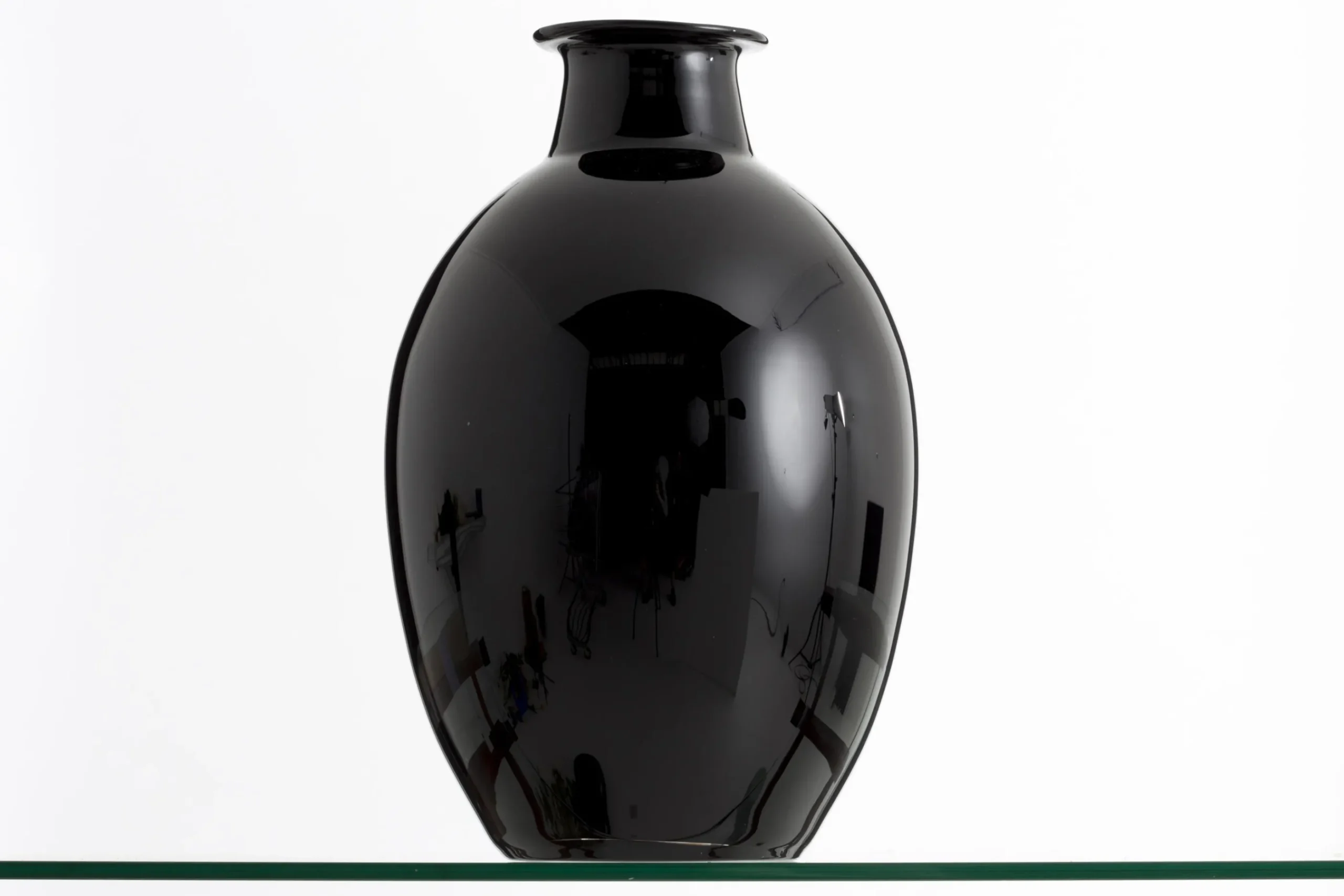 Flamant Griegos, Vase, Verre, Noir Hot
