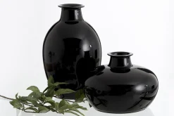 Flamant Griegos, Vase, Verre, Noir Hot