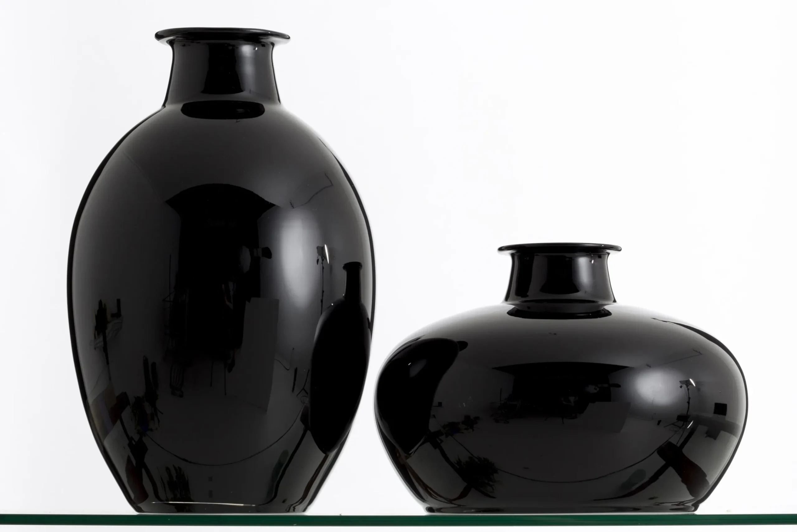 Flamant Griegos, Vase, Verre, Noir Hot