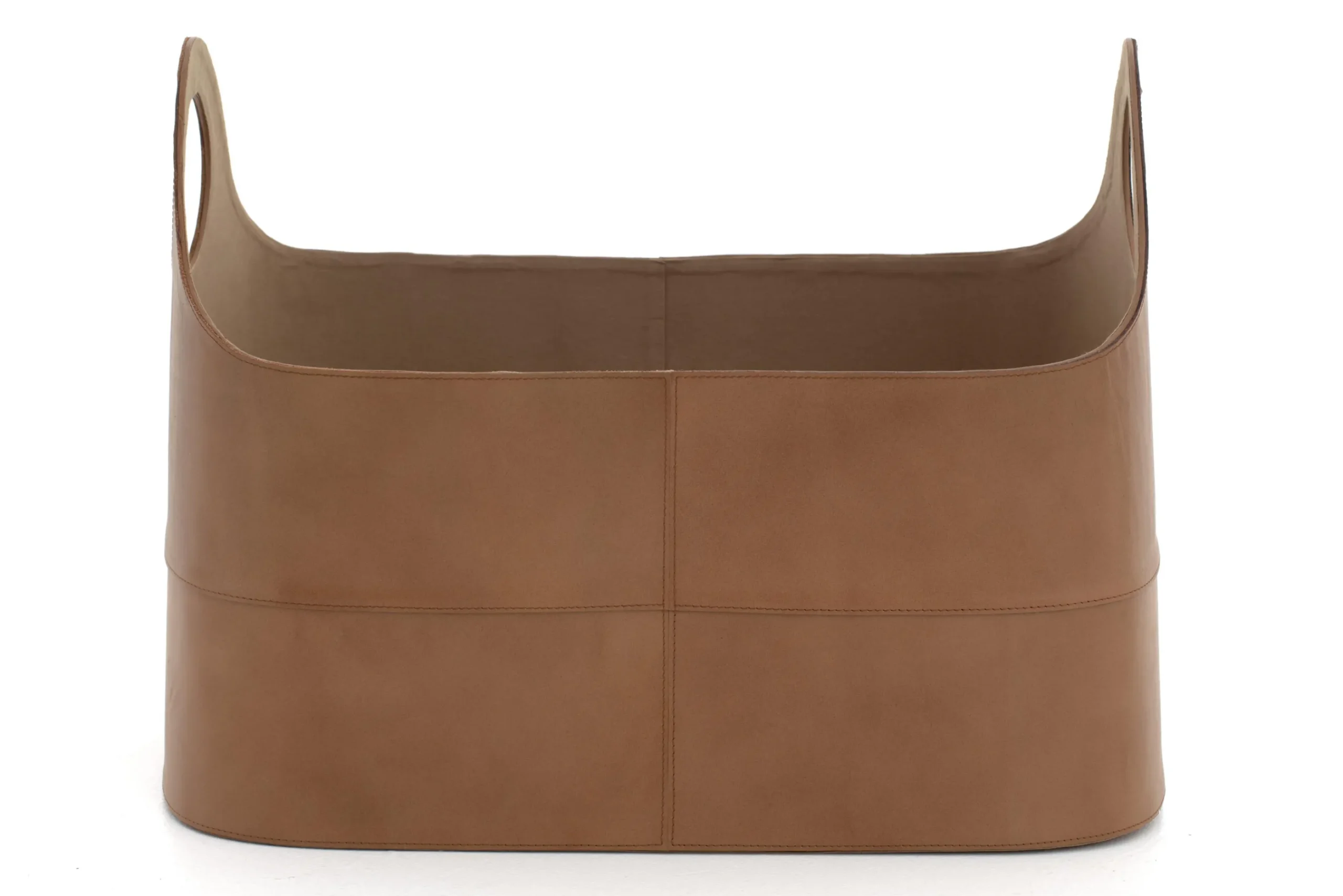 Flamant Hanan, Panier, Cuir, Ovale Best