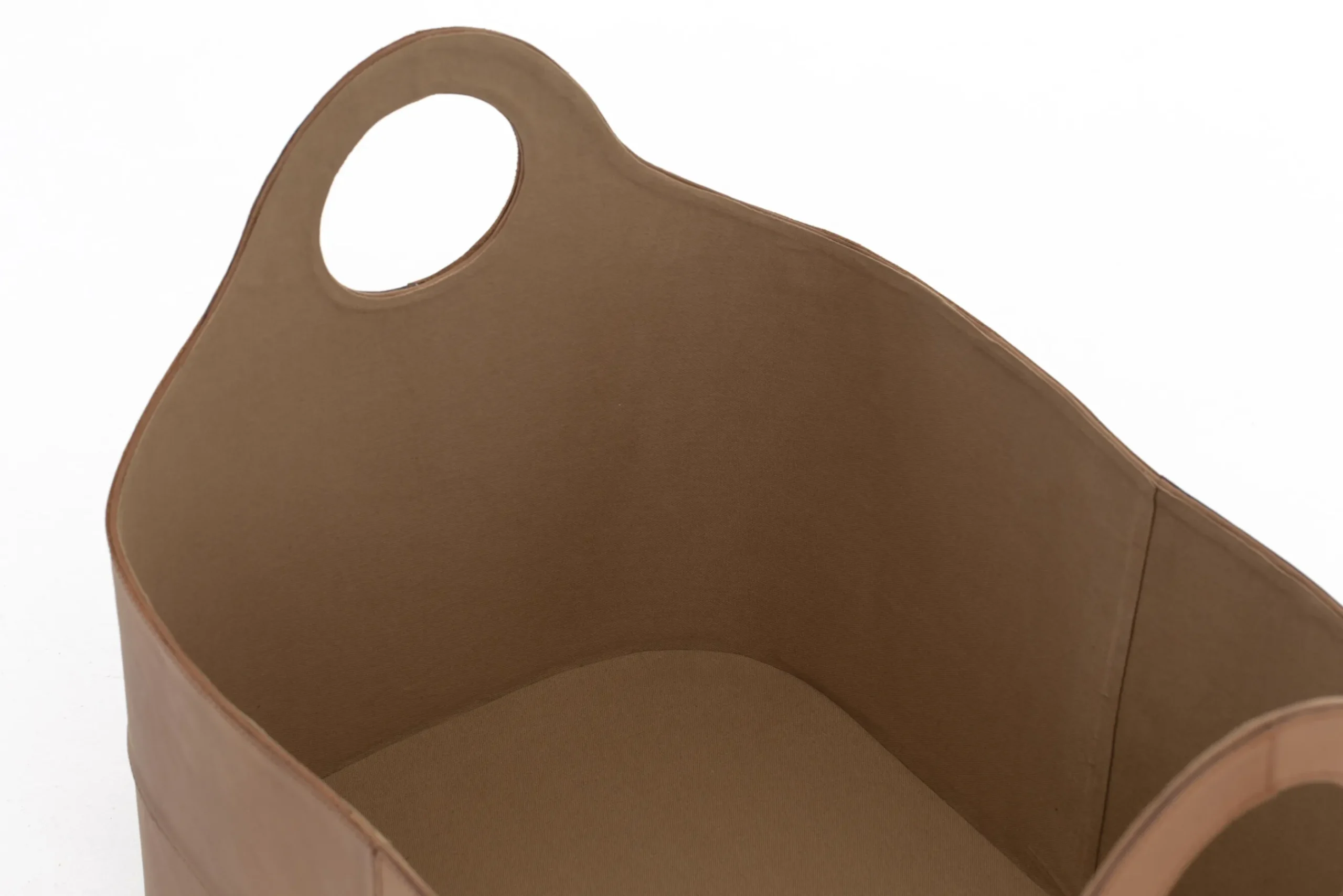 Flamant Hanan, Panier, Cuir, Ovale Best