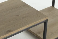 Flamant Hattie, Table Console, Chene Patine Et Fer Online