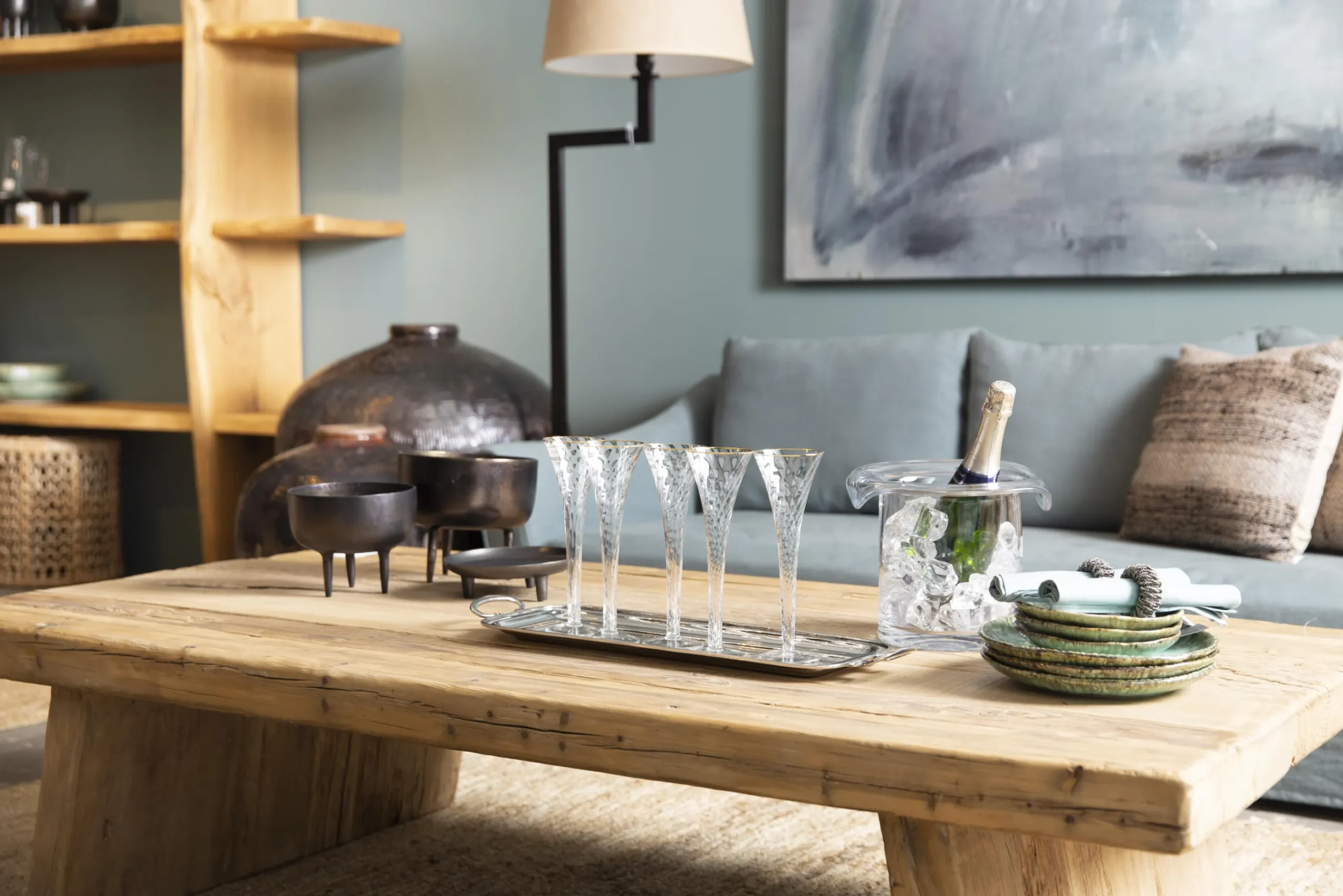 Flamant Hatty, Refroidisseur De Champagne, Souffle A La Bouche