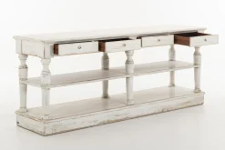Flamant Henrice, Table Console, 3 Niveaux, 4 Tiroirs, Finition Antique Online