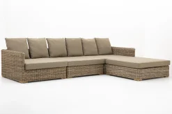 Flamant Hills, Canape De Jardin, Avec Coussin + Pouf Best