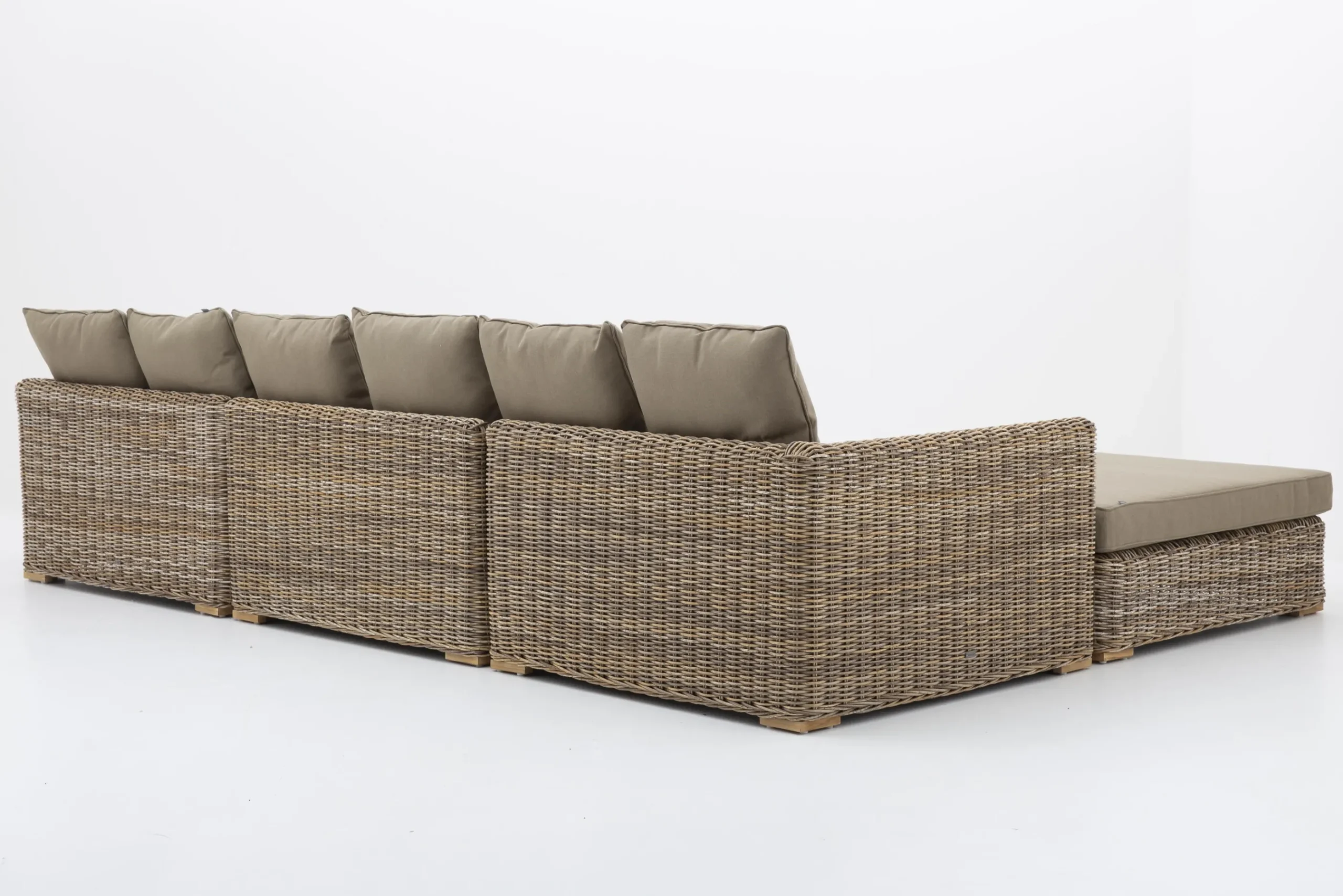 Flamant Hills, Canape De Jardin, Avec Coussin + Pouf Best