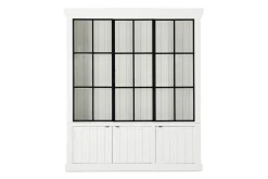 Flamant Iron Jason, Armoire, Blanc, 3 Portes En Fer Hot