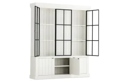 Flamant Iron Jason, Armoire, Blanc, 3 Portes En Fer Hot