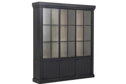 Flamant Iron Jason, Armoire, Noir, Chene, 3 Portes En Fer Sale