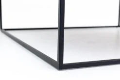 Flamant Jalon, Table Basse, Carree, Bois Et Metal Clearance