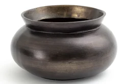 Flamant Jeddo, Vase, Metal, Noir, L Hot