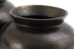 Flamant Jeddo, Vase, Metal, Noir, L Hot