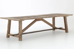 Flamant Jeffrey, Table A Manger, Vieux Chene, 300 Cm New