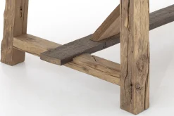 Flamant Jeffrey, Table A Manger, Vieux Chene, 300 Cm New