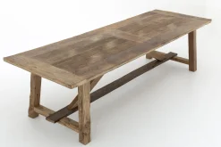 Flamant Jeffrey, Table A Manger, Vieux Chene, 300 Cm New