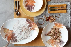 Flamant Jille, Assiette, Ceramique, Ocre, 34Cm Hot