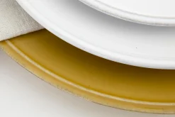 Flamant Jille, Assiette, Ceramique, Ocre, 34Cm Hot