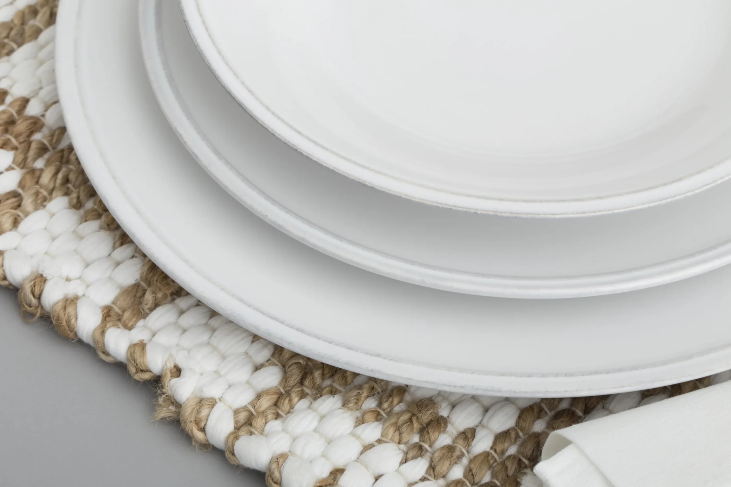 Flamant Jille, Assiette, Ceramique, Blanc, 34Cm Discount