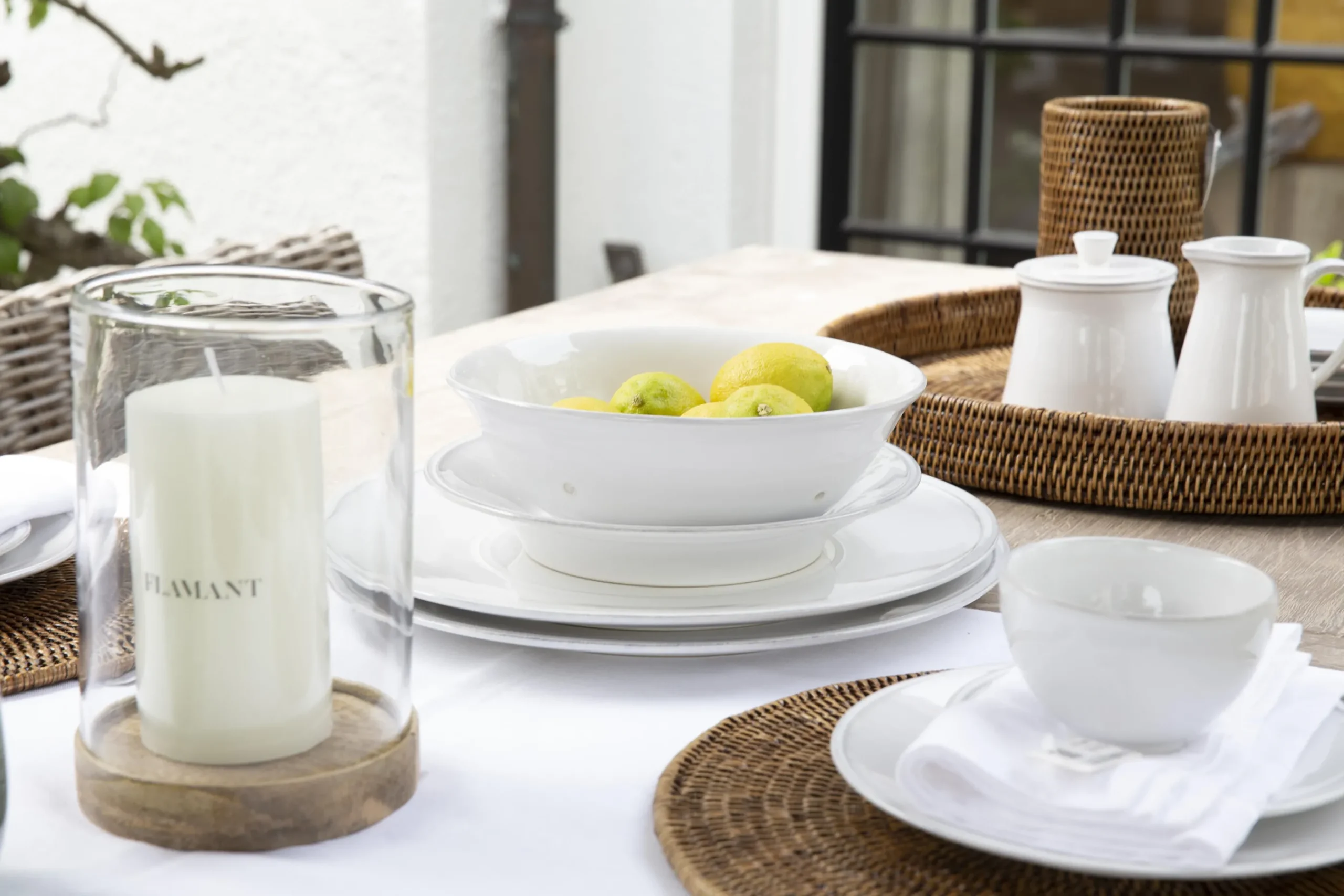 Flamant Jille, Passoire, Ceramique, Blanc Outlet